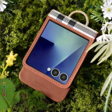 로어 베라 레더 케이스 Z플립