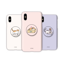 [TryCozy] 냥이의하루 3D곡면하드케이스+원형 스마트톡