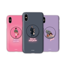 [TryCozy] 네온아저씨와소녀 3D곡면하드케이스+원형 스마트톡