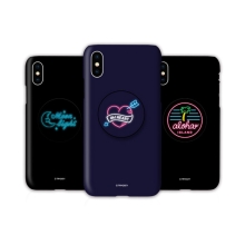 [TryCozy] 네온사인 3D곡면하드케이스+원형 스마트톡