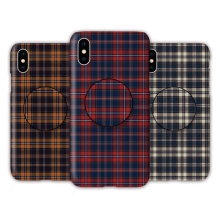 [TryCozy] 타탄체크 3D곡면하드케이스+원형 스마트톡