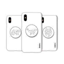 [TryCozy] 라인애니멀 3D곡면하드케이스+원형 스마트톡