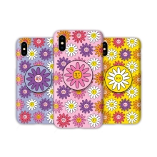 [TryCozy] 플라워페이스 패턴 3D곡면하드케이스+원형 스마트톡