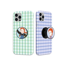 [Anne]빨강머리앤 체크패턴 스마트톡 3D곡면하드케이스