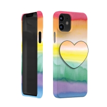 [TryCozy] 레인보우 3D곡면하드케이스+하트 스마트톡