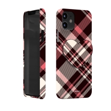 [TryCozy] 사선체크 3D곡면하드케이스+하트 스마트톡