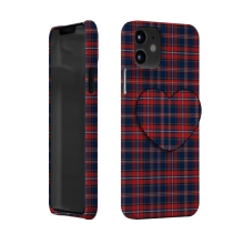 [TryCozy] 타탄체크 3D곡면하드케이스+하트 스마트톡