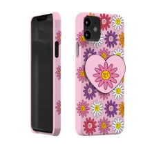 [TryCozy] 플라워페이스패턴 3D곡면하드케이스+하트 스마트톡