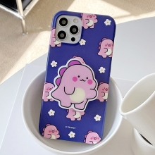 [TryCozy] 핑크 리틀티노 플라워패턴 3D곡면하드케이스+에폭시 스마트톡