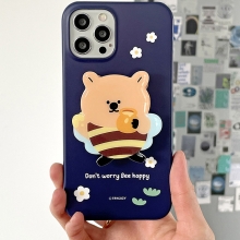 [TryCozy] 꿀벌 쿼카 3D곡면하드케이스+에폭시 스마트톡