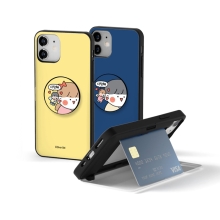 [Silver Bell]실버벨 뽀시래기 짱큰콩 카드도어범퍼케이스+원형 스마트톡