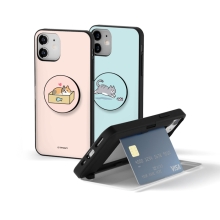 [TryCozy] 냥이의하루 카드도어범퍼케이스+원형 스마트톡