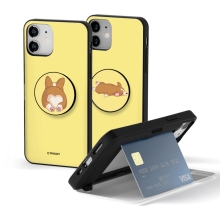 [TryCozy] 웰시코기 카드도어범퍼케이스+원형 스마트톡