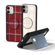 [TryCozy] 체크니트 카드도어범퍼케이스+원형 스마트톡