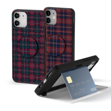 [TryCozy] 타탄체크 카드도어범퍼케이스+원형 스마트톡