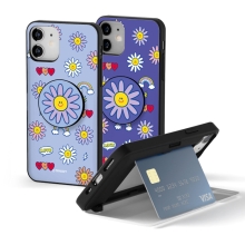 [TryCozy] 플라워페이스 카드도어범퍼케이스+원형 스마트톡