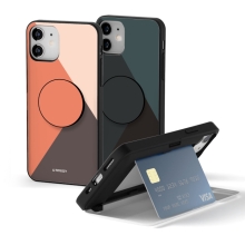 [TryCozy] 심플컬러 카드도어범퍼케이스+원형 스마트톡