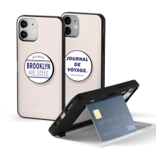 [TryCozy] 타이포라벨 카드도어범퍼케이스+원형 스마트톡