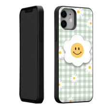 [TryCozy] 체크 스마일플라워 카드도어범퍼케이스+에폭시 스마트톡