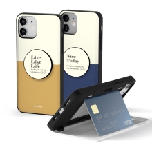 [TryCozy] 투톤컬러 카드도어범퍼케이스+원형 스마트톡