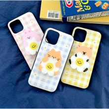 [TryCozy] 동물 데이지 체크 카드도어범퍼케이스+에폭시 스마트톡