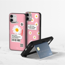 [TryCozy] 데이지라벨 핑크 카드도어범퍼케이스