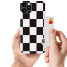 [TryCozy] 모던패턴 체인 스마일플라워 카드 3D곡면하드케이스