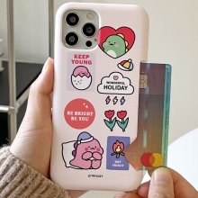 [TryCozy] 핑크 리틀티노 패치 카드 3D곡면하드케이스