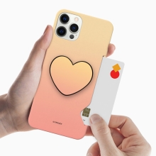 [TryCozy] 솔리드 그라데이션 카드 3D하드 하트스마트톡케이스