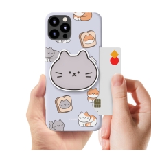 [TryCozy] 야옹이 패턴 에폭시톡 카드 3D곡면하드케이스