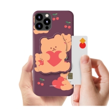 [TryCozy] 러브베어과일 에폭시톡 카드 3D곡면하드케이스