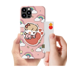 [Silver Bell]실버벨 뽀시래기 레인보우 에폭시톡 카드 3D곡면하드케이스