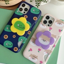 [TryCozy] 동물꽃 패턴 에폭시톡 카드 3D곡면하드케이스