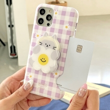 [TryCozy] 동물 데이지 체크 에폭시톡 카드 3D곡면하드케이스