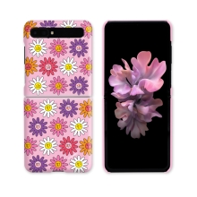 [TryCozy] 플라워페이스 패턴 갤럭시Z플립시리즈 3D곡면하드