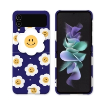 [TryCozy] 스마일플라워 에폭시톡 갤럭시Z플립시리즈 3D곡면하드