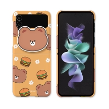 [TryCozy] 베어 푸드 에폭시톡 갤럭시Z플립시리즈 3D곡면하드