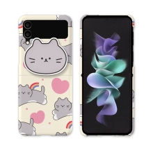 [TryCozy] 야옹이 점프 에폭시톡 갤럭시Z플립시리즈 3D곡면하드