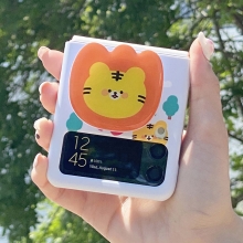 [TryCozy] 동물꽃 소풍 에폭시톡 갤럭시Z플립시리즈 3D곡면하드