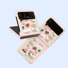 [TryCozy] 동물꽃 소풍 갤럭시Z플립시리즈 3D곡면하드