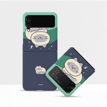 [TryCozy] 야옹이 힐링 갤럭시Z플립시리즈 3D곡면하드