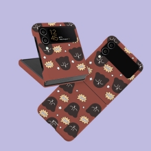 [TryCozy] 유령 팝 패턴 갤럭시Z플립시리즈 3D곡면하드