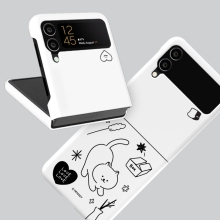 [TryCozy] 냥이멍뭉 패치 갤럭시Z플립시리즈 3D곡면하드