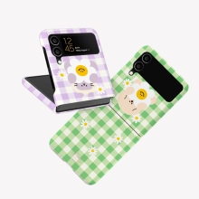 [TryCozy] 동물 데이지 체크 갤럭시Z플립시리즈 3D곡면하드