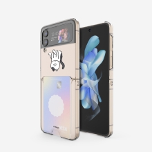 [TryCozy] 뚱냥이 갤럭시Z플립시리즈 클리어 카드 하드케이스