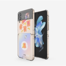 [TryCozy] 러브베어과일 갤럭시Z플립시리즈 클리어 카드 하드케이스