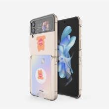 [TryCozy] 러브베어 갤럭시Z플립시리즈 클리어 카드 하드케이스