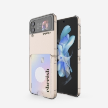 [TryCozy] 무드 갤럭시Z플립시리즈 클리어 카드 하드케이스