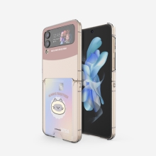 [TryCozy] 야옹이 투게더 갤럭시Z플립시리즈 클리어 카드 하드케이스