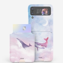 [TryCozy] 달빛고래 갤럭시Z플립시리즈 카드 3D곡면하드케이스